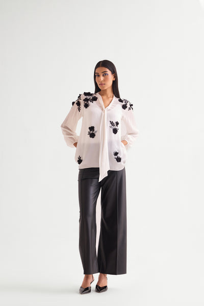 Namrata Joshipura Scrunchy Handkerchief Front Tie Top indian designer wear online shopping melange singapore