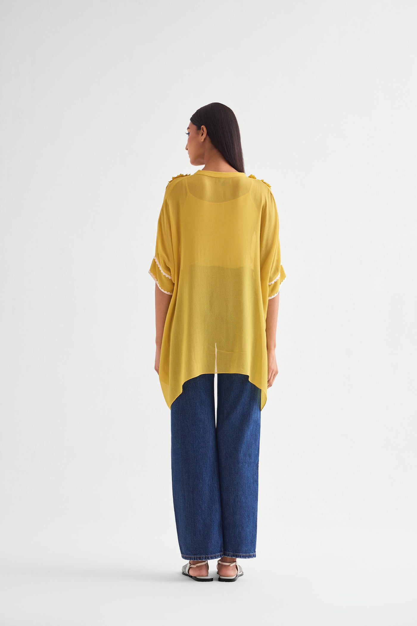 Namrata Joshipura Scrunchy Handkerchief Tunic indian designer wear online shopping melange singapore
