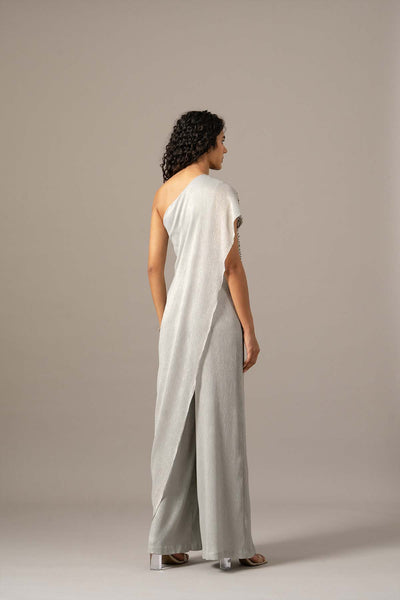 Namrata Joshipura Star Box One Shoulder Jumpsuit indian designer wear online shopping melange singapore 