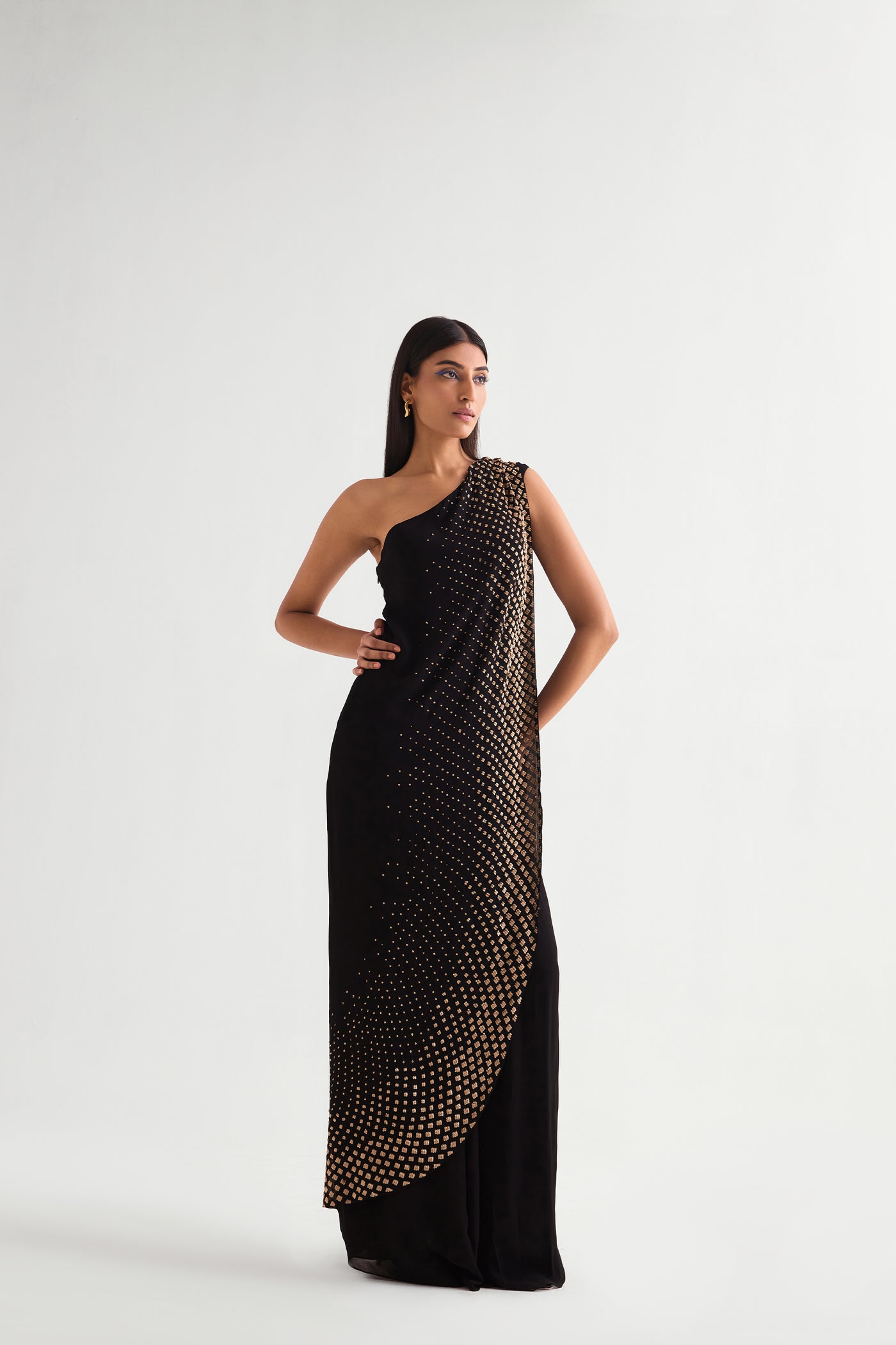 Namrata Joshipura Star Gaze Draped Saree indian designer wear online shopping melange singapore