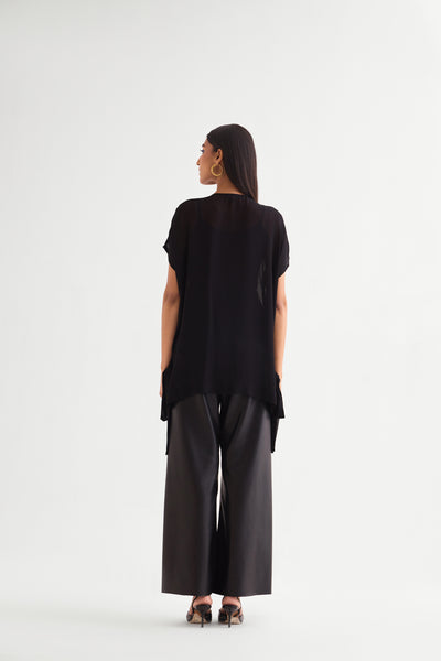 Namrata Joshipura Star Glaze Boxy Tunic With Side Tie indian designer wear online shopping melange singapore