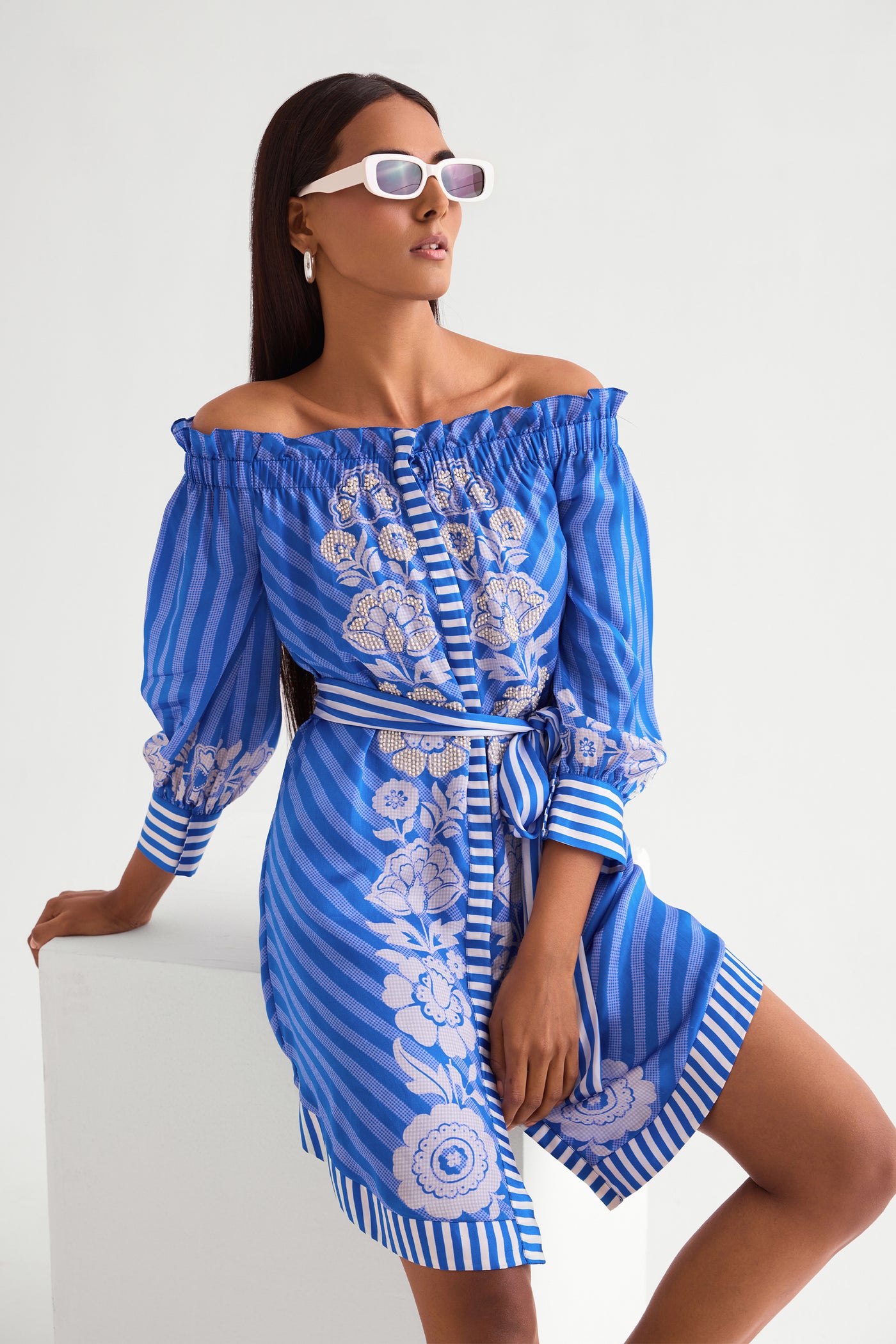 Namrata Joshipura Suzaini Offshoulder Dressindian designer wear online shopping melange singapore