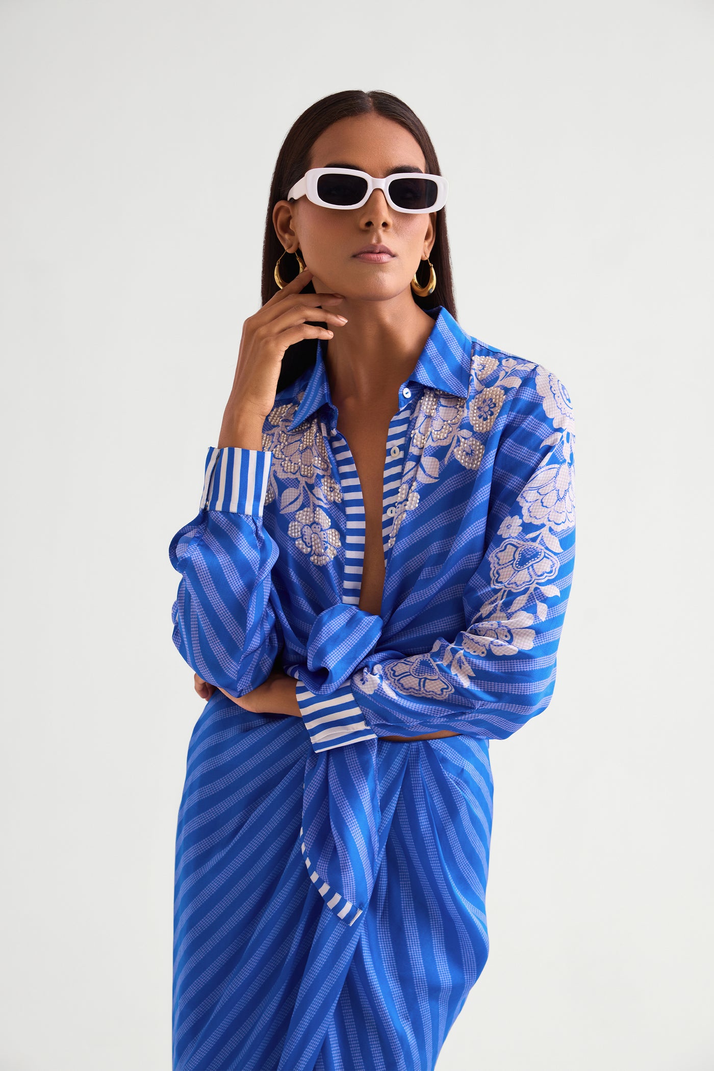 Namrata JoshipuraSuzaini Shirt With Skirt indian designer wear online shopping melange singapore