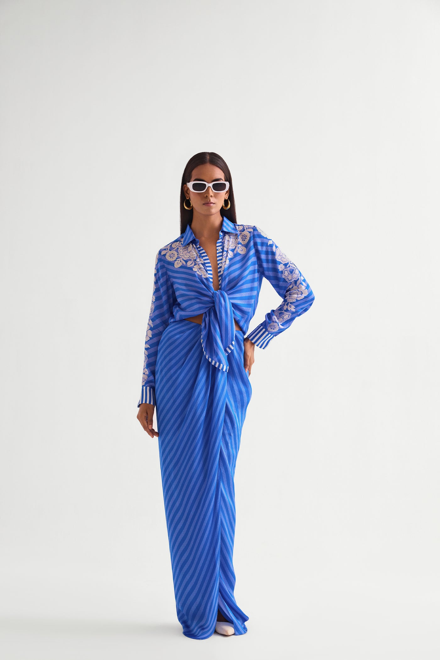 Namrata JoshipuraSuzaini Shirt With Skirt indian designer wear online shopping melange singapore