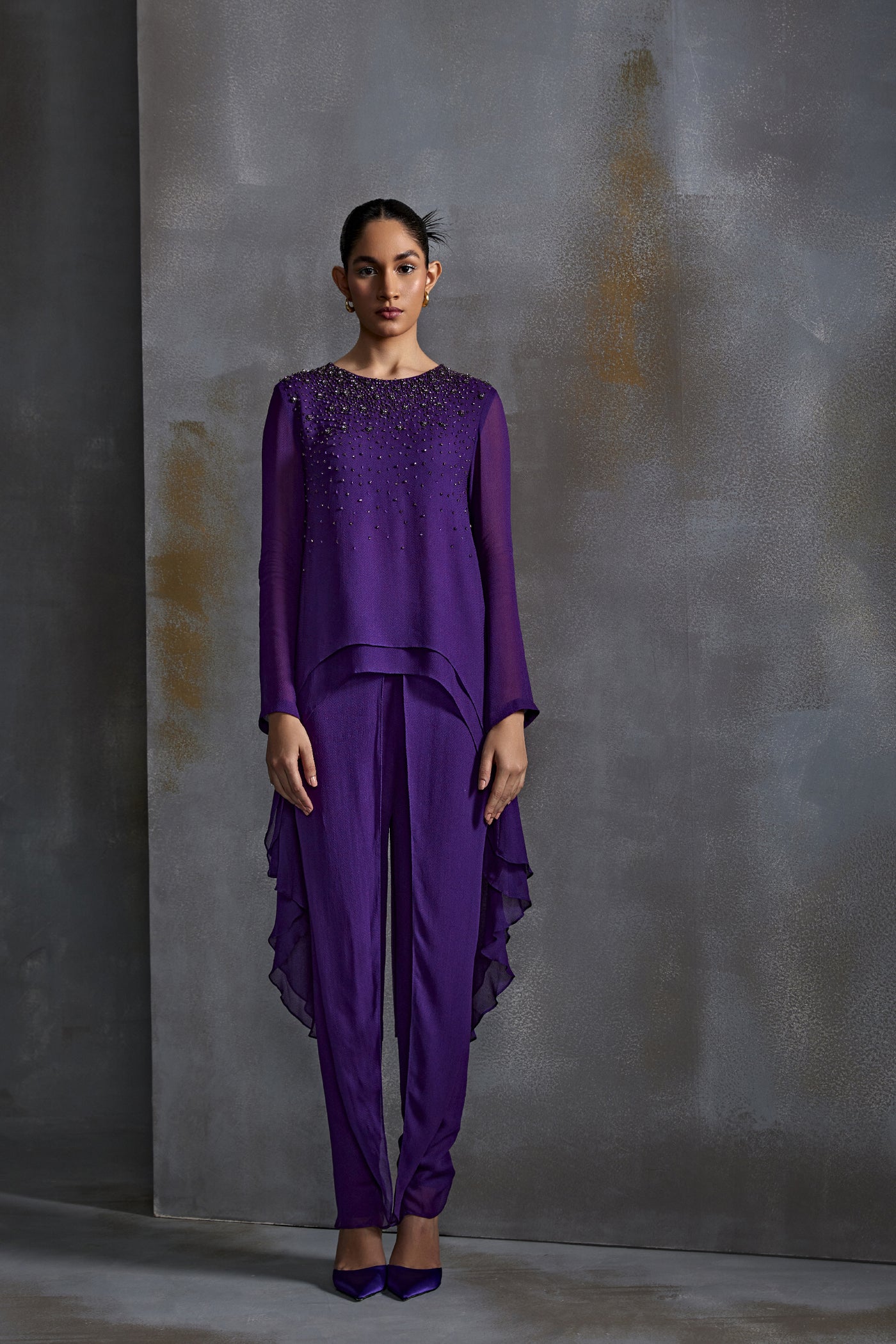 Namrata Joshipura Trinket Petal Pant Set Indian designer wear online shopping melange singapore