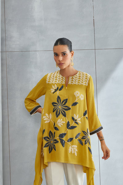 Namrata Joshipura Wild Violet Asymmetric Tunic Indian designer wear online shopping melange singapore