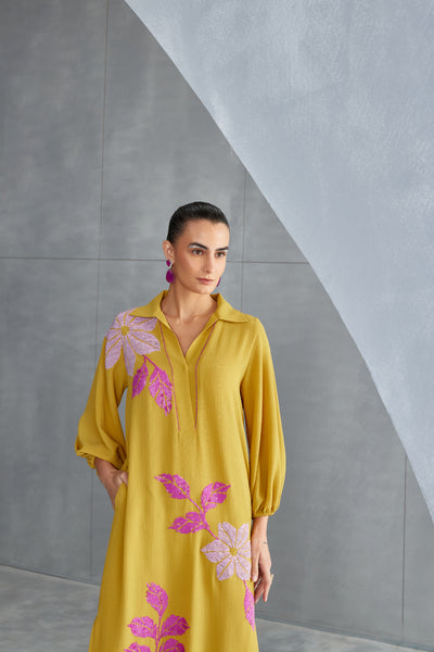 Namrata Joshipura Wild Violet Collar Dress Indian designer wear online shopping melange singapore