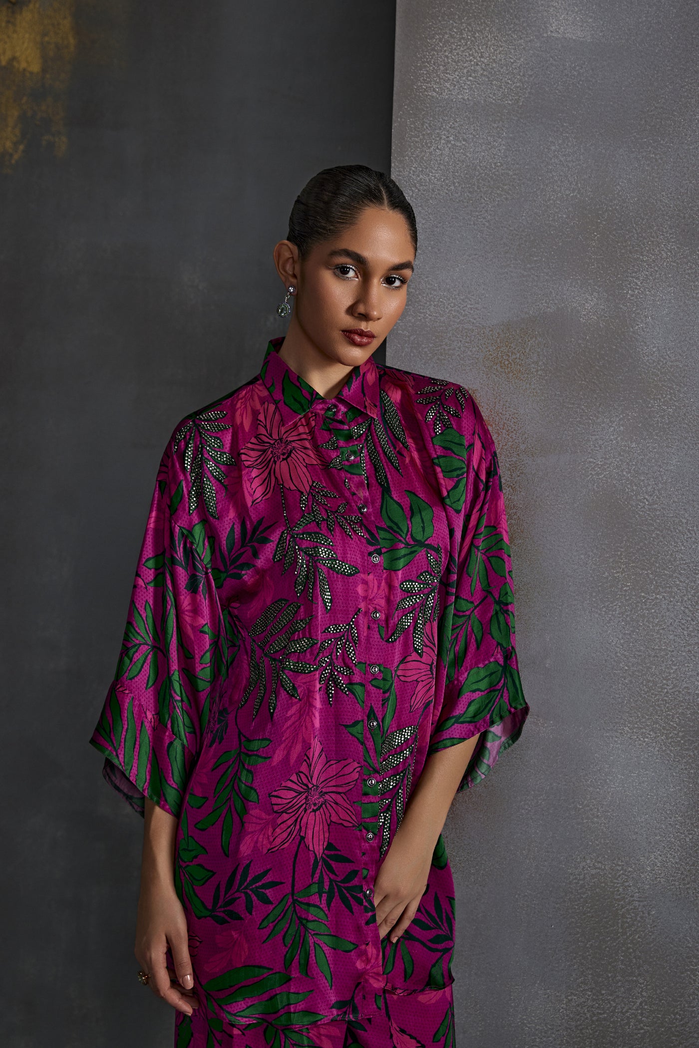 Namrata Joshipura Willow Boxy Co-Ord Set Indian designer wear online shopping melange singapore
