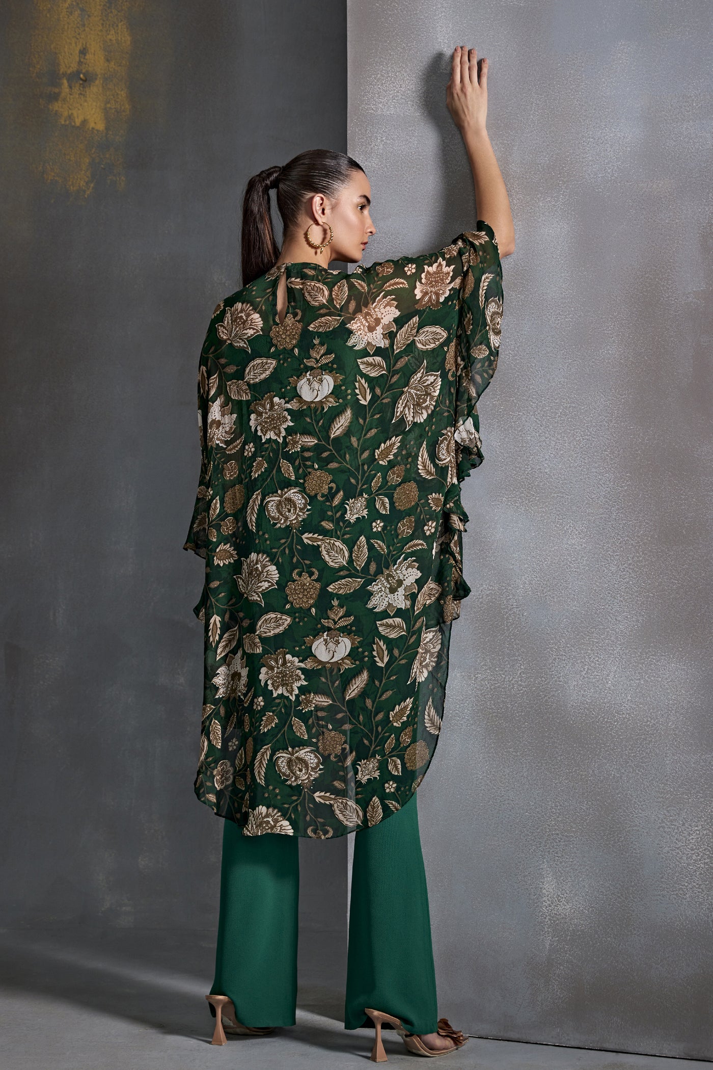 Namrata Joshipura Winter Hazel Frill Tunic Indian designer wear online shopping melange singapore