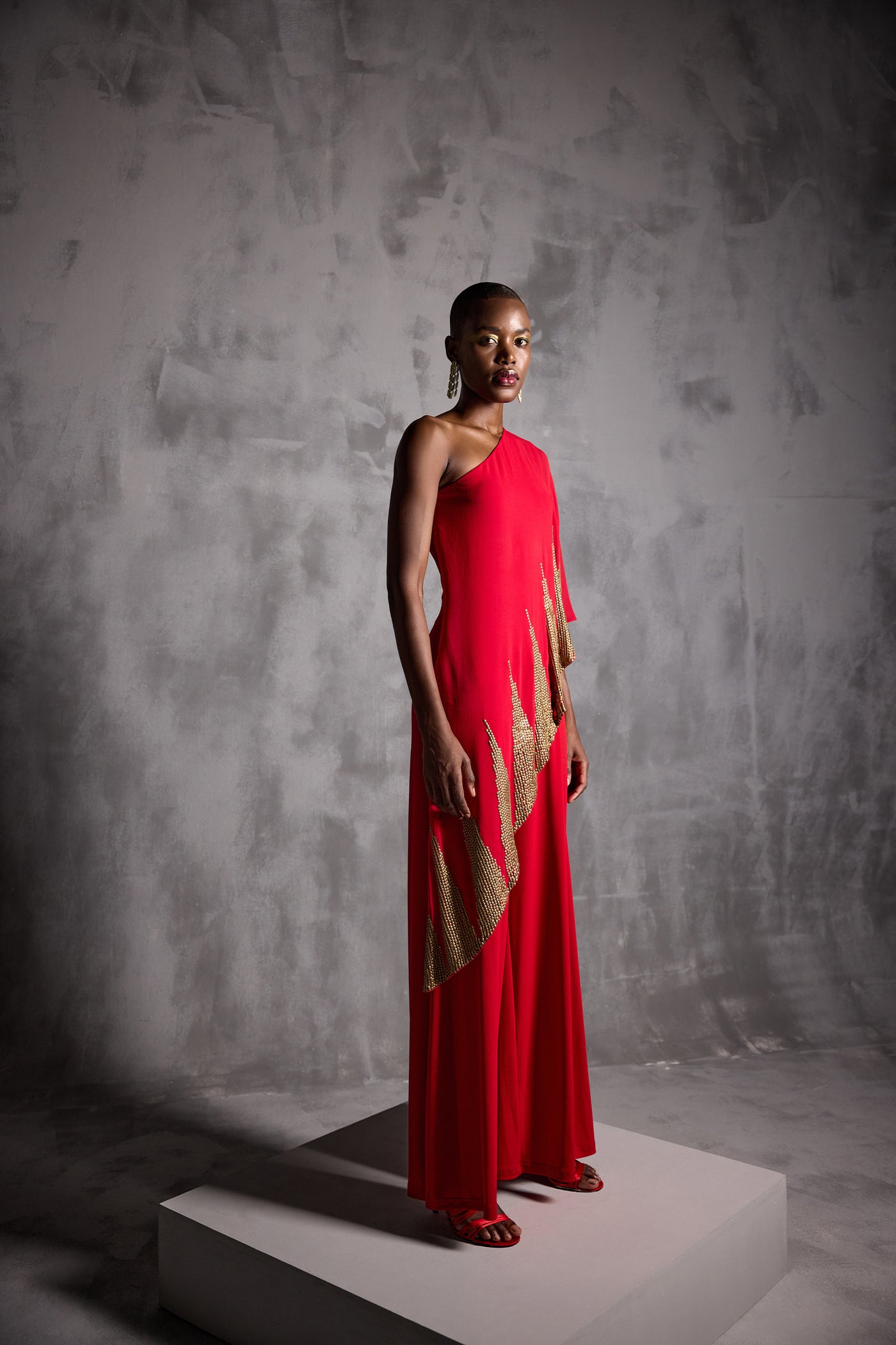 Namrata Joshipura Zenith Flowing Wrap Jumpsuit indian designer wear online shopping melange singapore