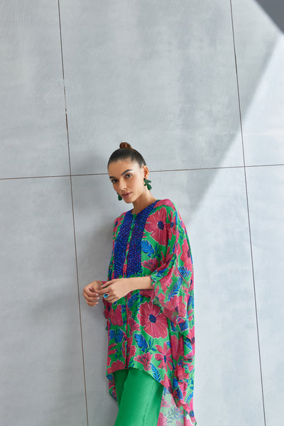 Namrata Joshipura Zinnia Frill Sleeve Tunic Indian designer wear online shopping melange singapore