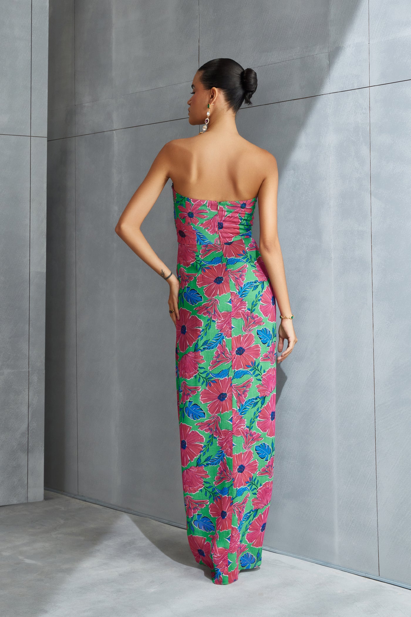 Namrata Joshipura Zinnia Off Shoulder Dress Indian designer wear online shopping melange singapore