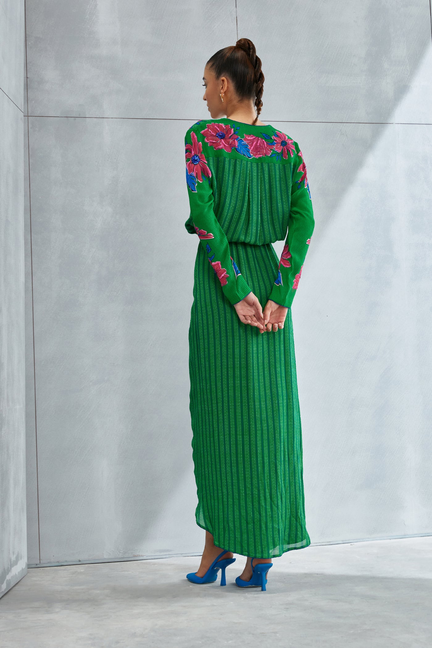 Namrata Joshipura Zinnia Overlap Dress Indian designer wear online shopping melange singapore