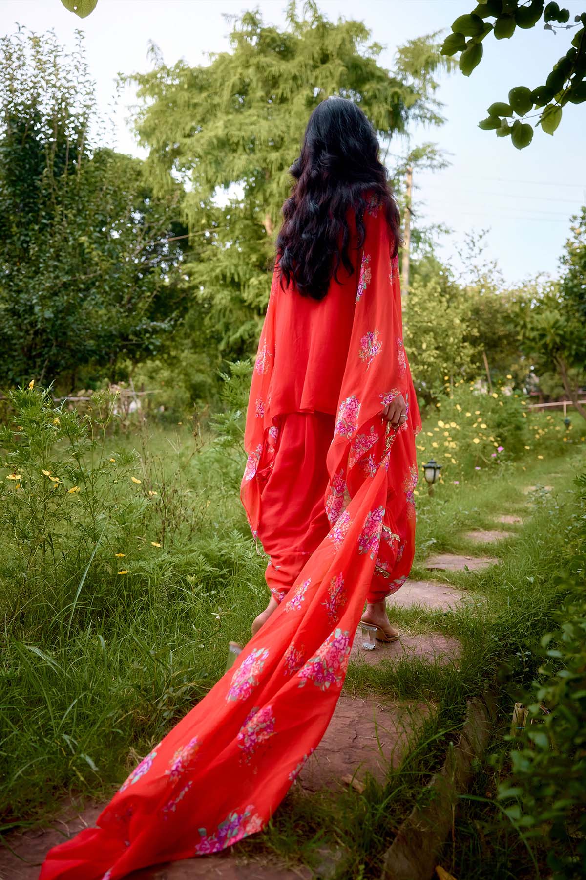 Nikasha Dilruba Coral Kurta indian designer wear online shopping melange singapore 