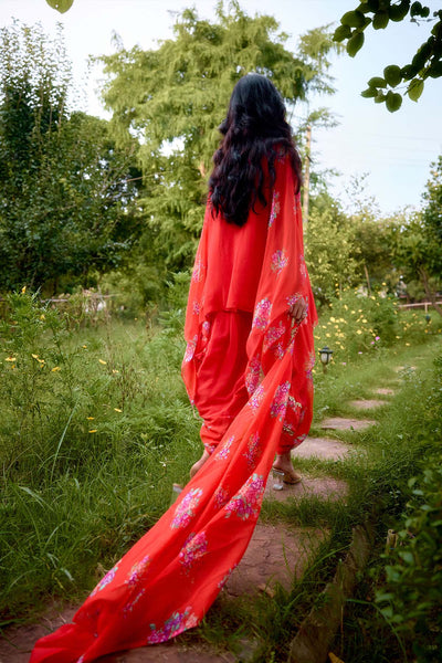 Nikasha Dilruba Coral Kurta indian designer wear online shopping melange singapore 