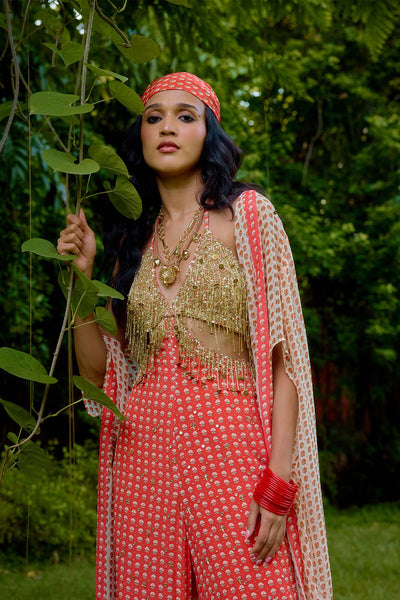 Janeman Coral Jumpsuit