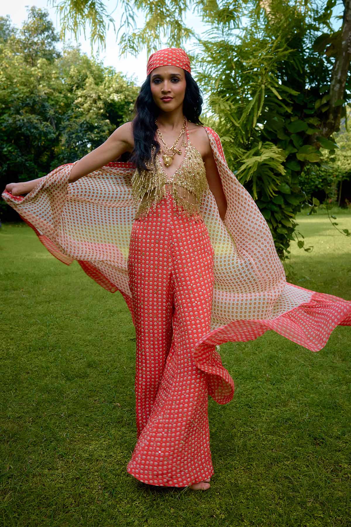 Janeman Coral Jumpsuit