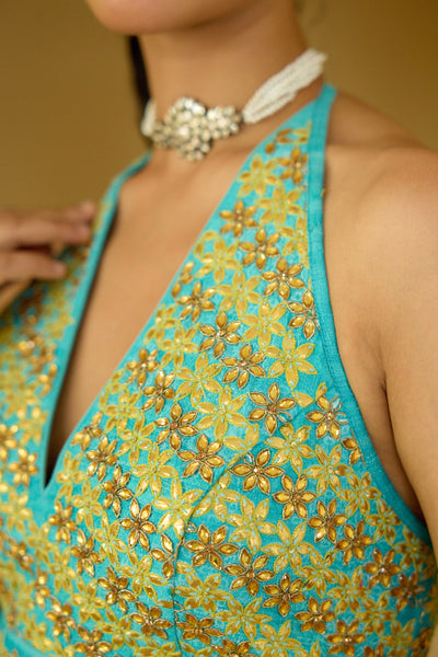 Nikasha Pitambari Pure Silk Chiffon Saree Indian designer wear online shopping melange singapore