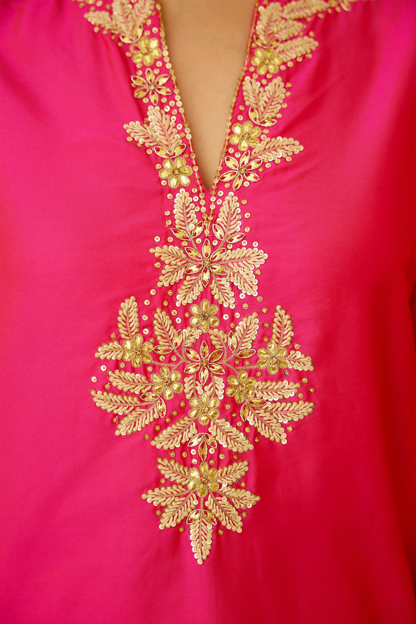 Nikasha Rani Pink Embroidered Sharara Set Indian designer wear online shopping melange singapore