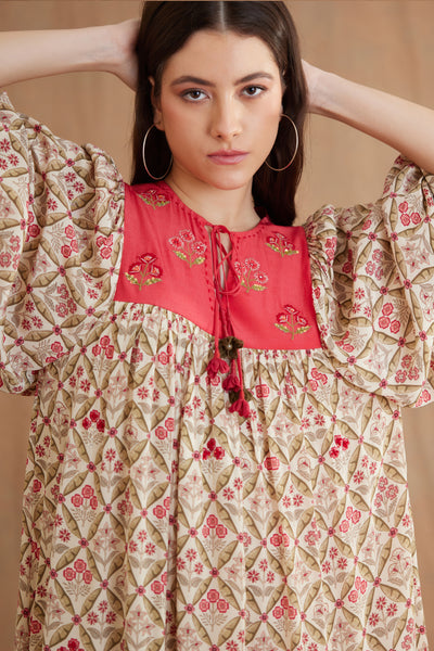 Nikasha Bespoke Hand Embroidered Dress Indian designer wear online shopping melange singapore