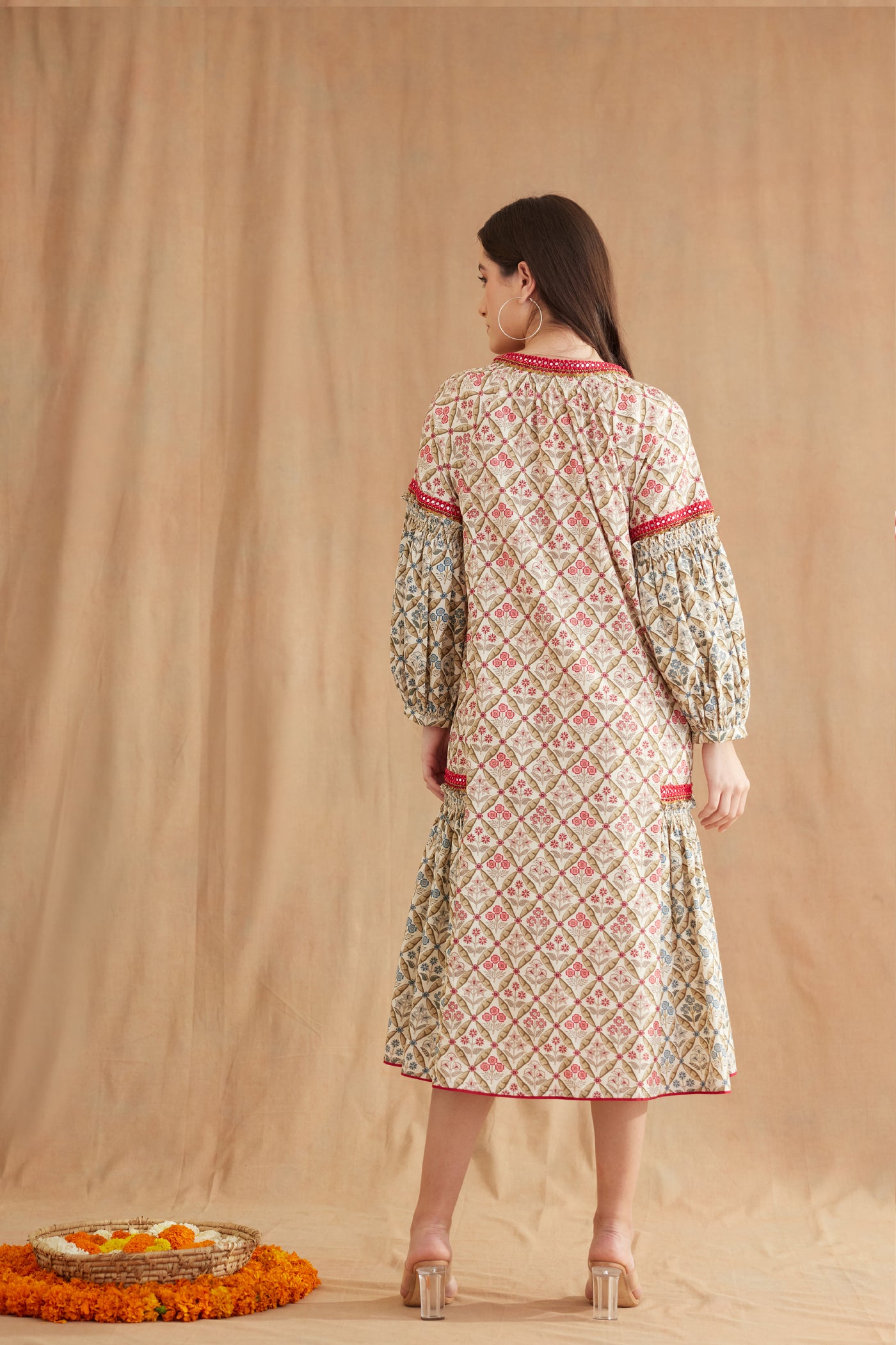 Nikasha Bespoke Hand Embroidered Dress designer wear online shopping melange singapore