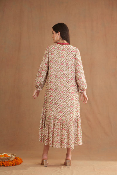 Nikasha Bespoke Hand Embroidered Dress designer wear online shopping melange singapore