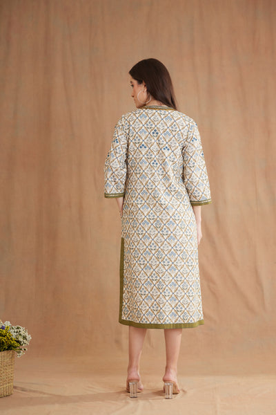 Nikasha Bespoke Hand Embroidered Tunic Dress designer wear online shopping melange singapore