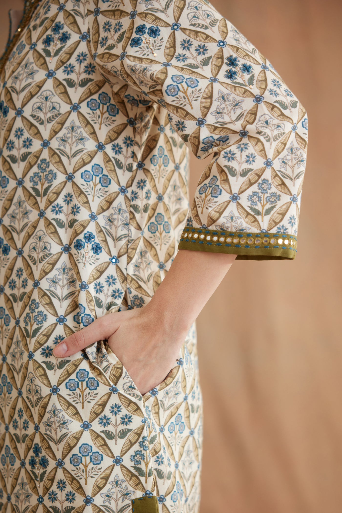 Bespoke Hand Embroidered Tunic Dress