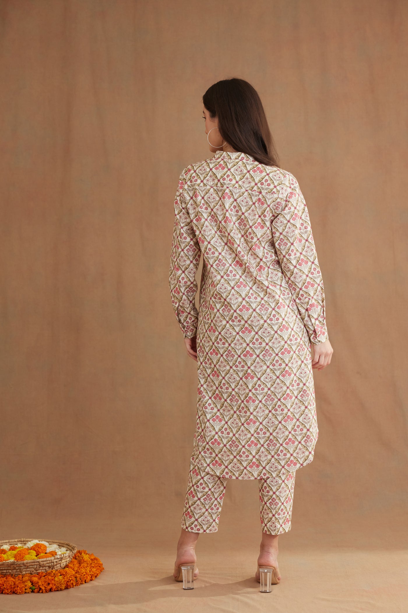 Nikasha Bespoke Hi Low Shirt Dress Indian designer wear online shopping melange singapore