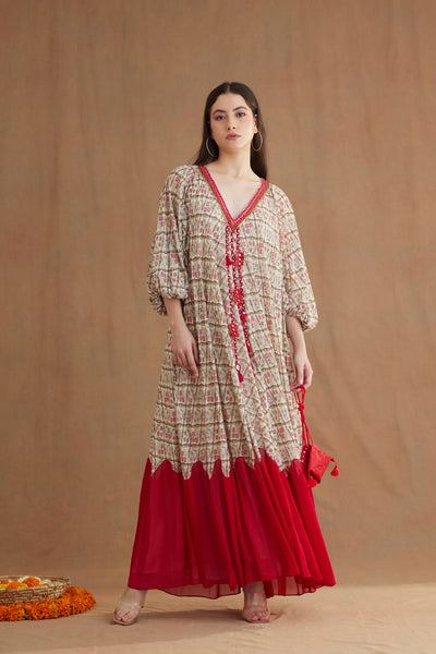 Nikasha Bespoke Maxi Dresss Indian designer wear online shopping melange singapore