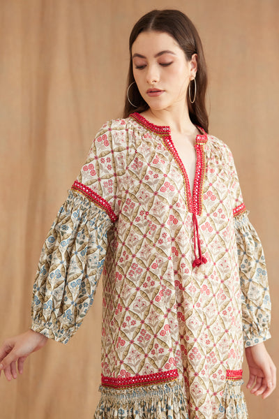 Nikasha Bespoke Mughal Print Co Ord Sets Indian designer wear online shopping melange singapore