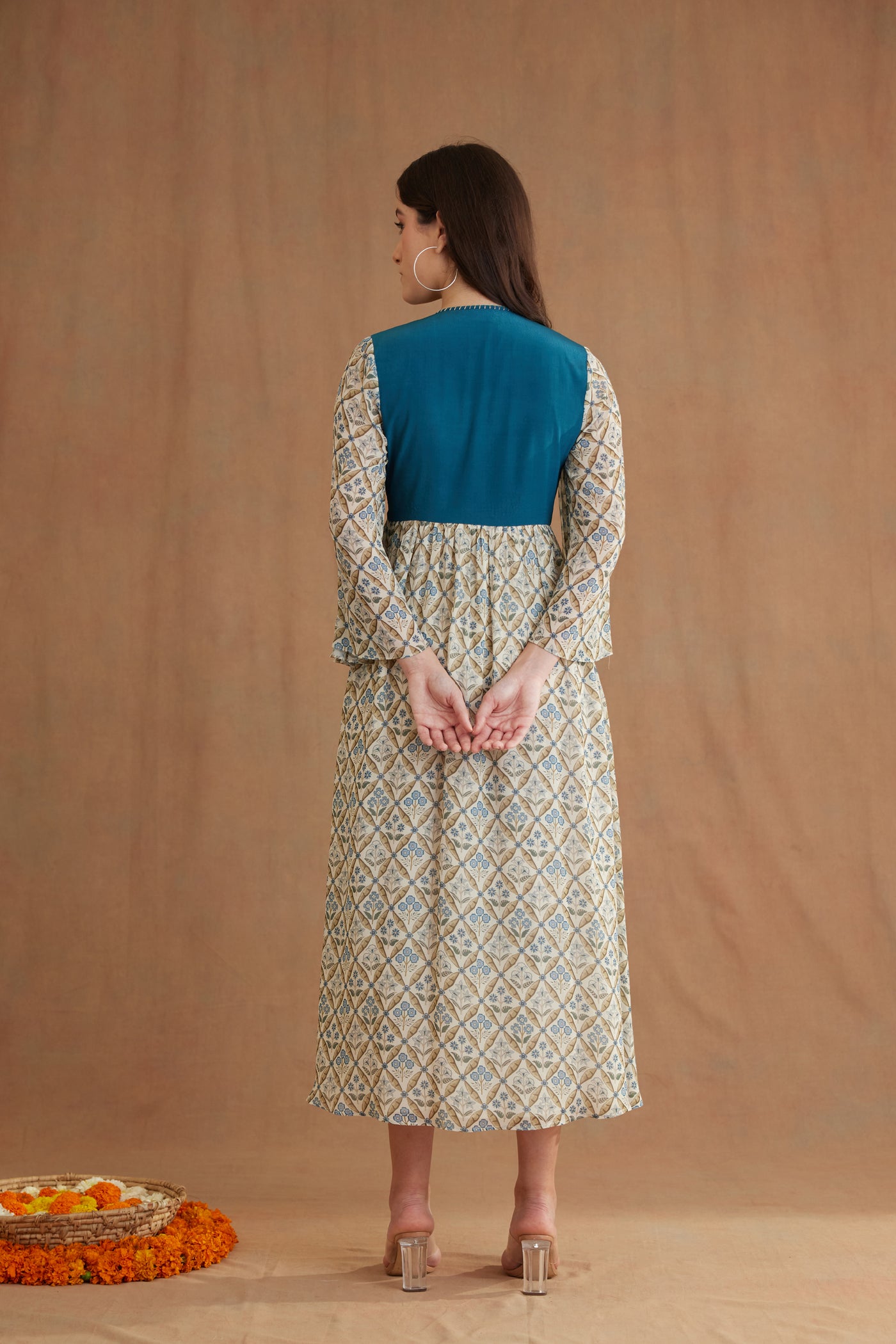 Nikasha Bespoke Tassels Dress Indian designer wear online shopping melange singapore