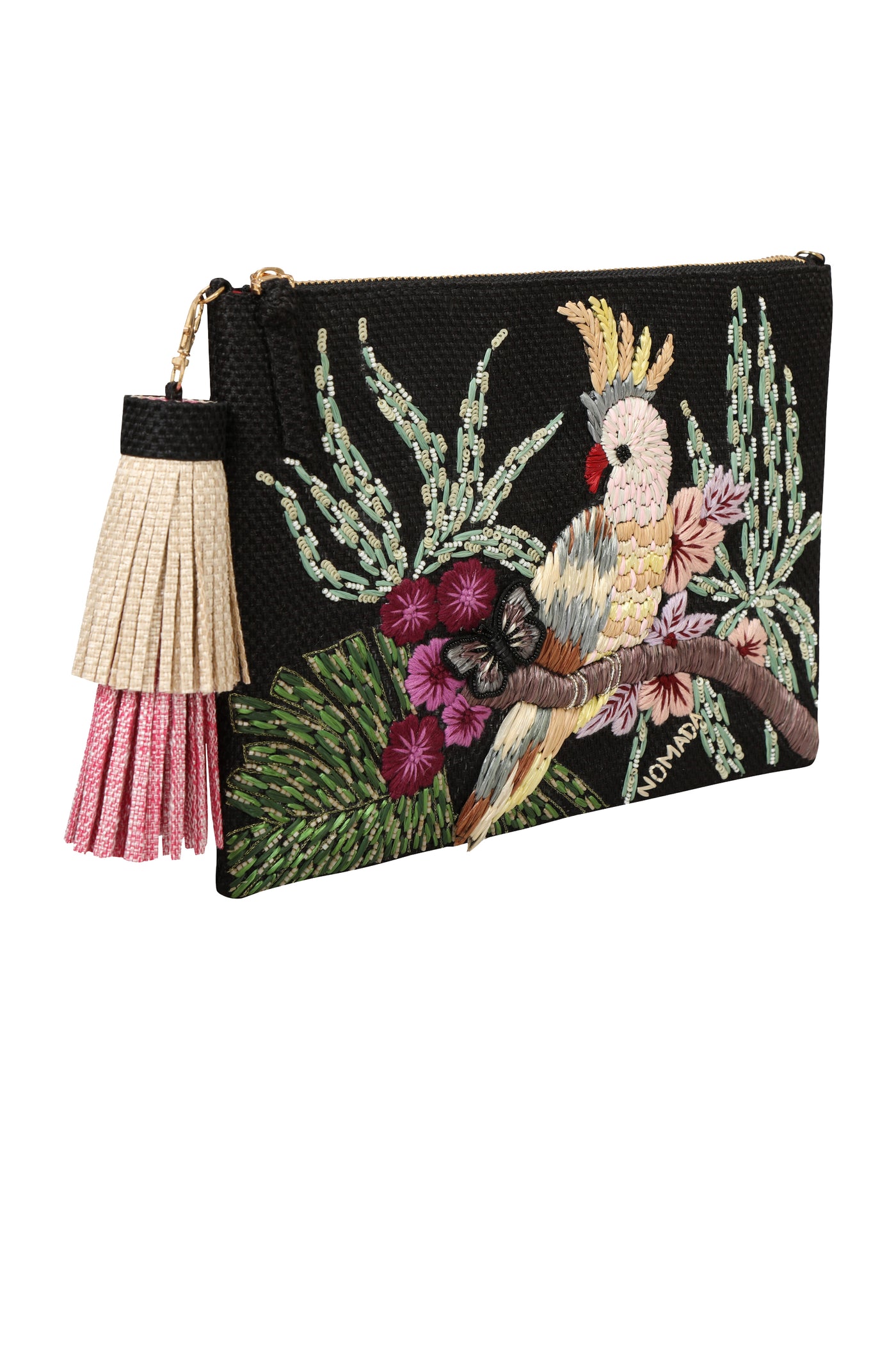 Nomada Accessories Cockatoo Zipper Indian designer wear online shopping melange singapore