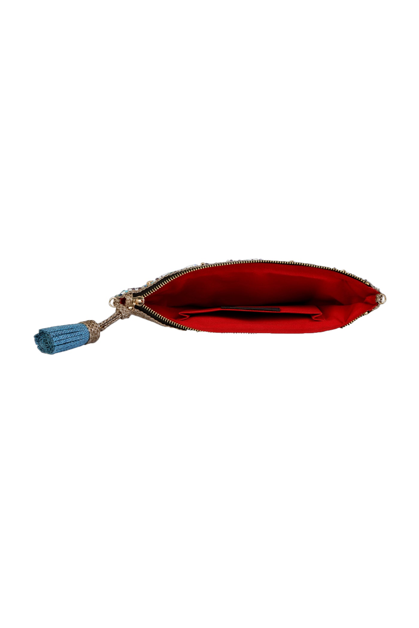 Nomada Accessories Out of the Blue Clutch Indian designer wear online shopping melange singapore