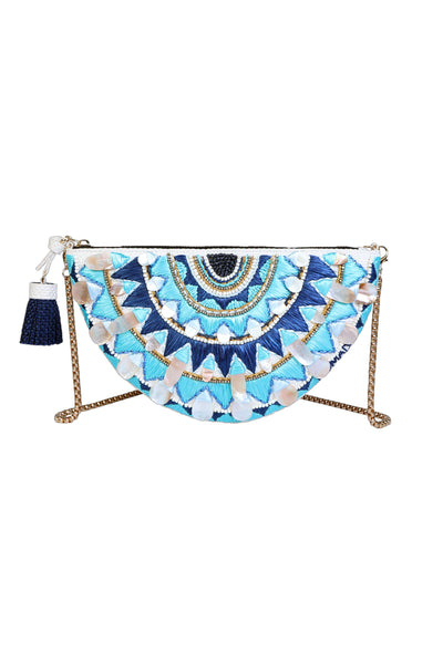 Nomada Accessories Totec Shell Clutch Indian designer wear online shopping melange singapore