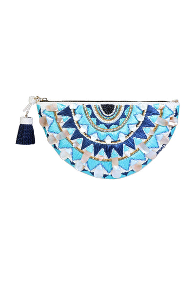 Nomada Accessories Totec Shell Clutch Indian designer wear online shopping melange singapore