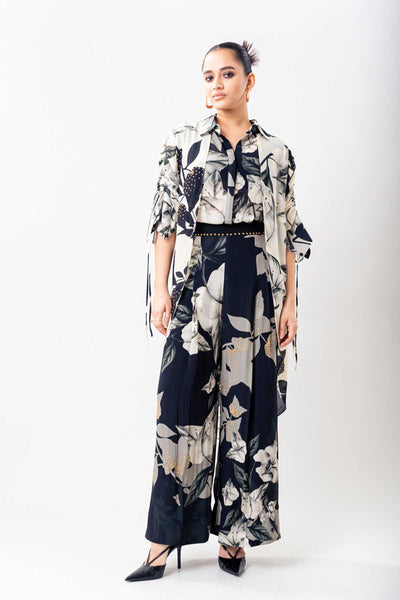 Nupur Kanoi Black A Line Pant Set indian designer wear online shopping melange singapore 