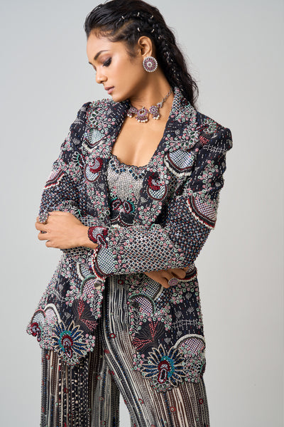 Nupur Kanoi Blazer Set indian designer wear online shopping melange singapore
