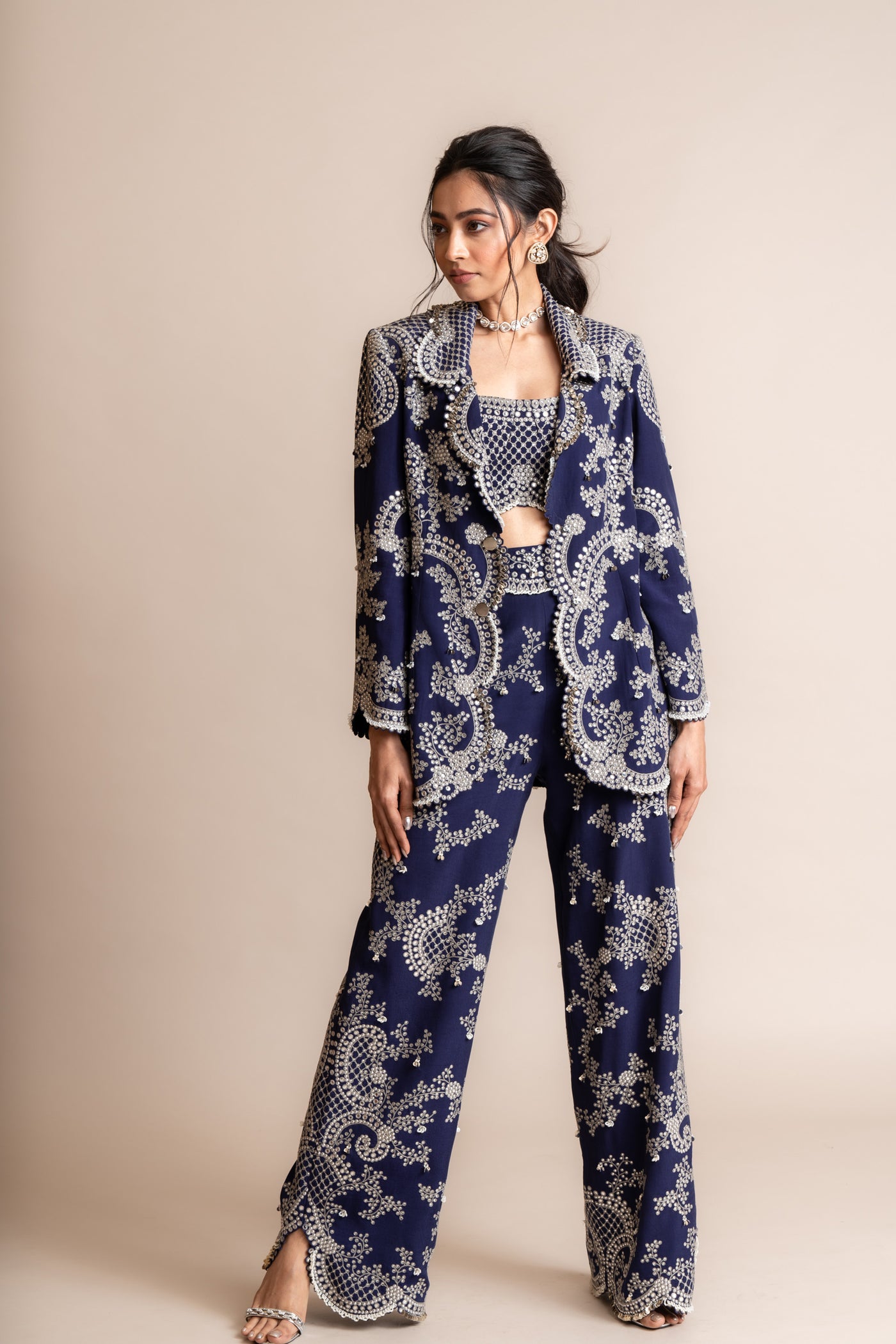 Nupur Kanoi Blazer Set indian designer wear online shopping melange singapore