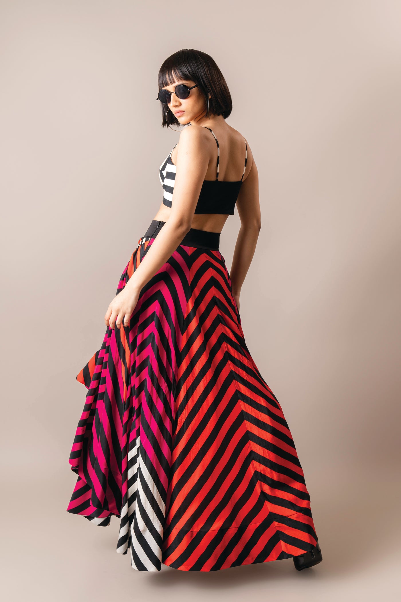 Nupur Kanoi Bustier With Lehenga Skirt indian designer wear online shopping melange singapore