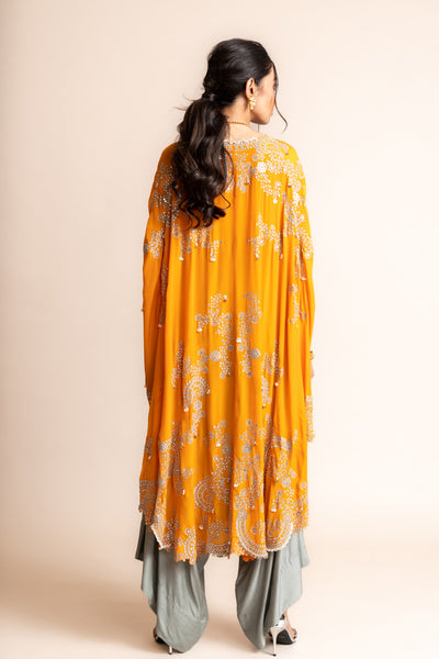 Nupur Kanoi Cape With Pants Set indian designer wear online shopping melange singapore