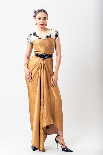 Nupur Kanoi Dress With Top indian designer wear online shopping melange singapore 