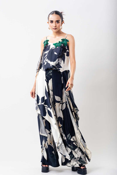 Nupur Kanoi Gather Singlet Pants Set indian designer wear online shopping melange singapore 