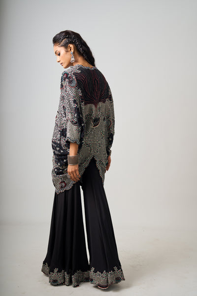 Nupur Kanoi Hand-Embroidered Gharara Set indian designer wear online shopping melange singapore