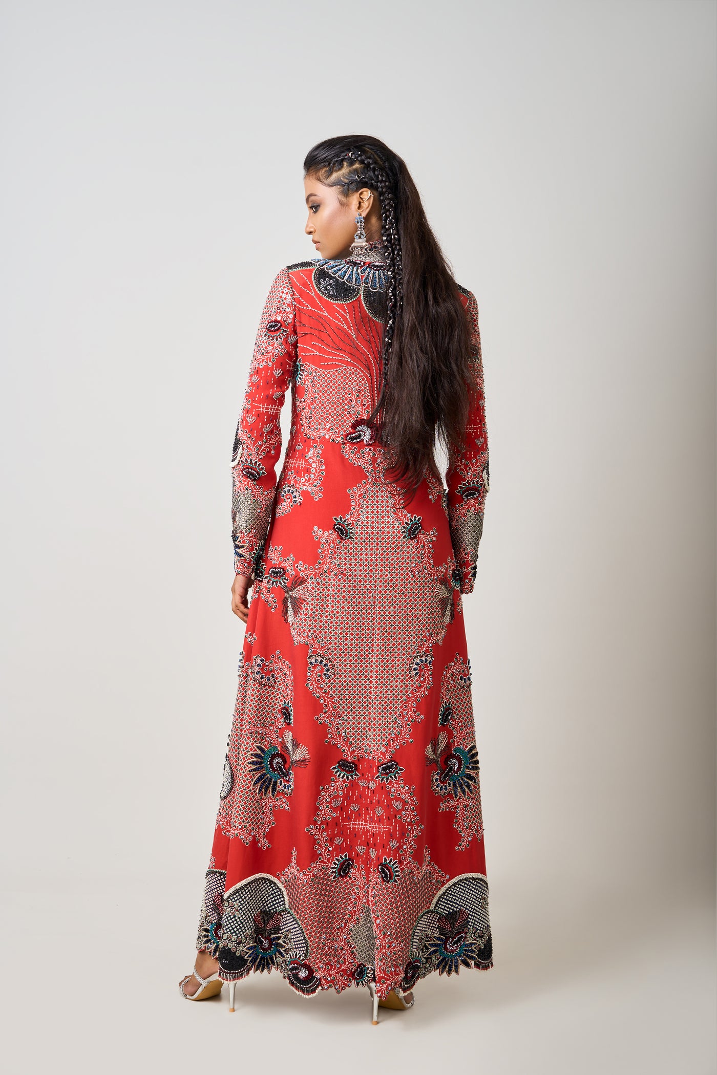 Nupur Kanoi Hand-Embroidered Skirt Set indian designer wear online shopping melange singapore
