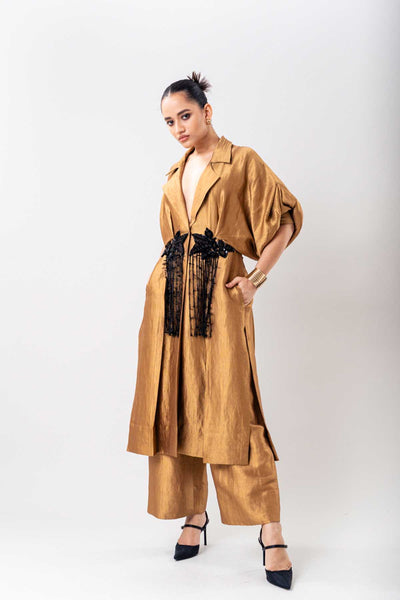 Nupur Kanoi Jacket Pants Set indian designer wear online shopping melange singapore 
