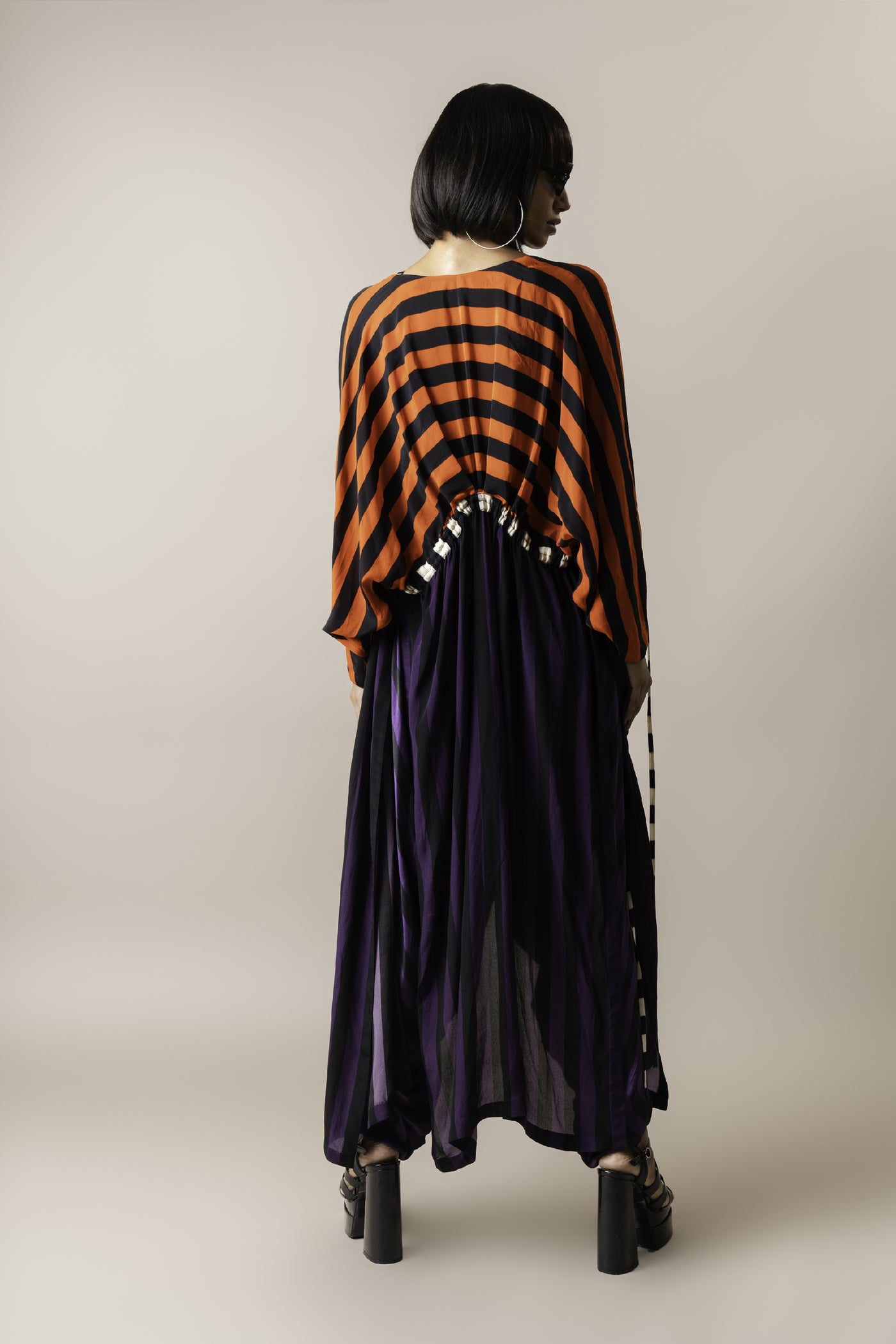 Nupur Kanoi Jacket With Jumpsuit Tangerine indian designer wear online shopping melange singapore