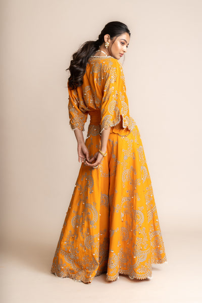 Nupur Kanoi Kaftan Top And Pants Set indian designer wear online shopping melange singapore