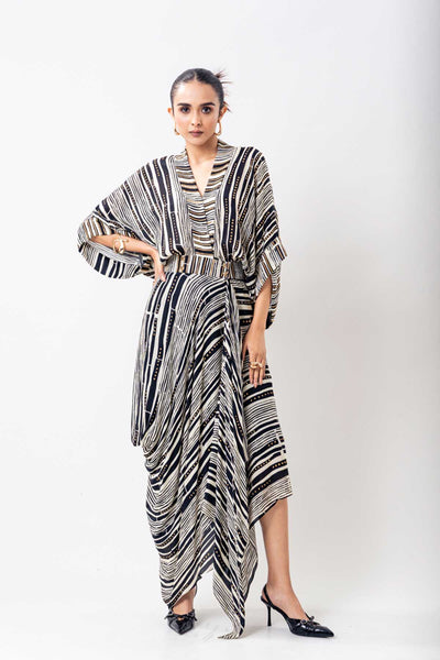 Nupur Kanoi Kaftan Wrap Dress indian designer wear online shopping melange singapore 