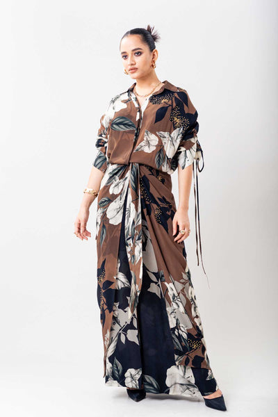 Nupur Kanoi Knotted Dress indian designer wear online shopping melange singapore 